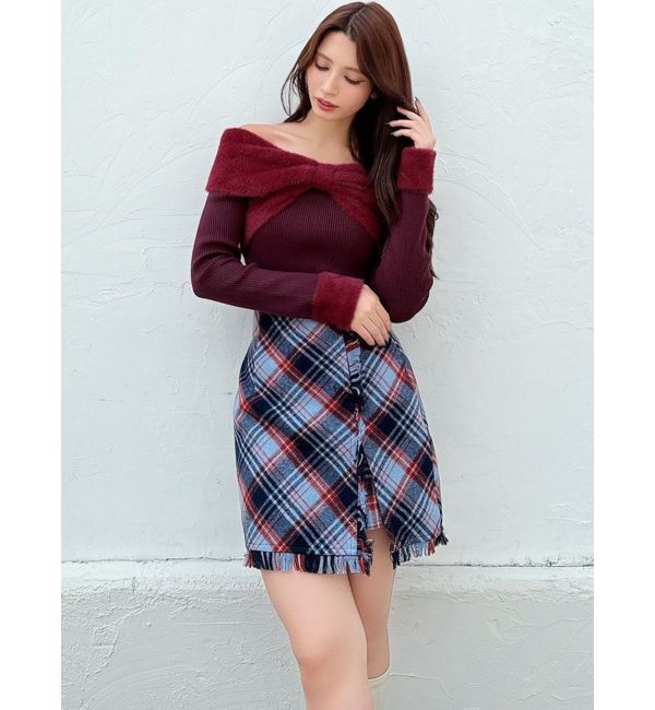 RESEXXY「フリンジラップミニスカート」|スカート|