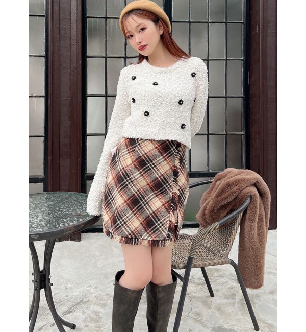 RESEXXY「フリンジラップミニスカート」|スカート|