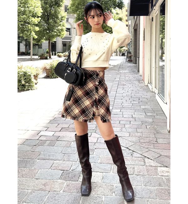 RESEXXY「フリンジラップミニスカート」|スカート|