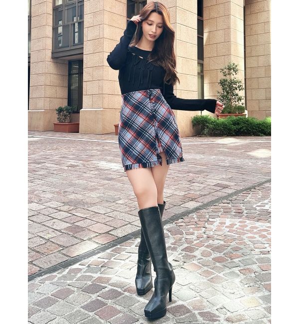 RESEXXY「フリンジラップミニスカート」|スカート|