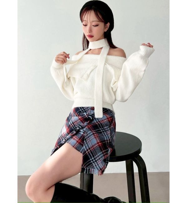 RESEXXY「フリンジラップミニスカート」|スカート|