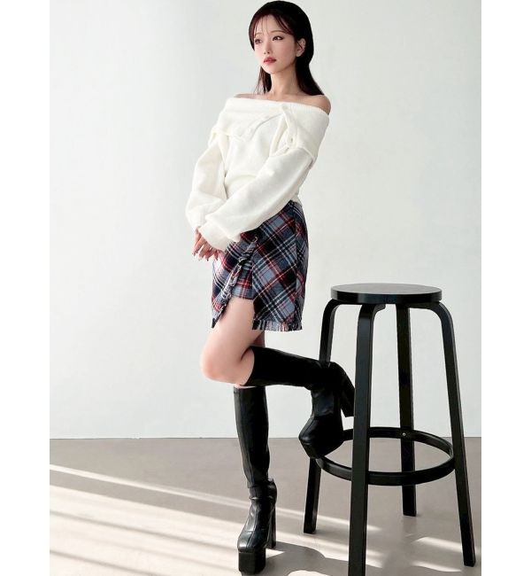 RESEXXY「フリンジラップミニスカート」|スカート|