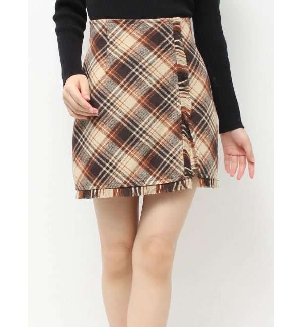 RESEXXY「フリンジラップミニスカート」|スカート|