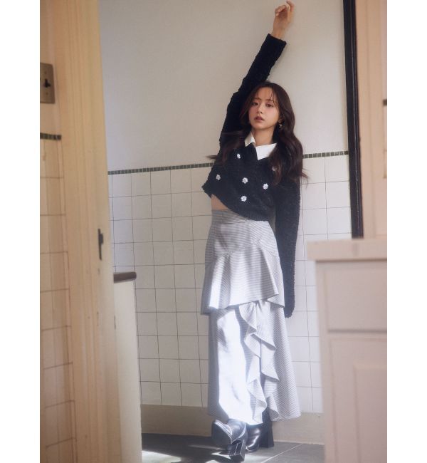 RESEXXY「フリルスリットフレアスカート」|スカート|