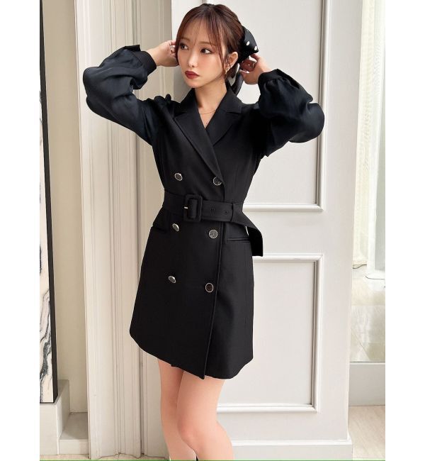 RESEXXY「スリーブシアーミニワンピース」|ワンピース|