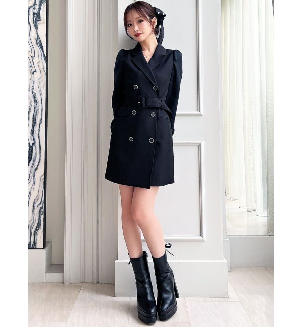 RESEXXY「スリーブシアーミニワンピース」|ワンピース|