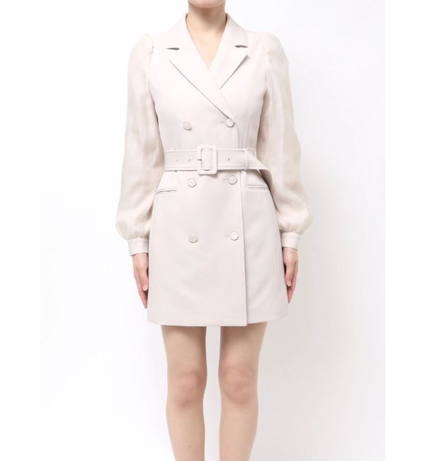 RESEXXY「スリーブシアーミニワンピース」|ワンピース|