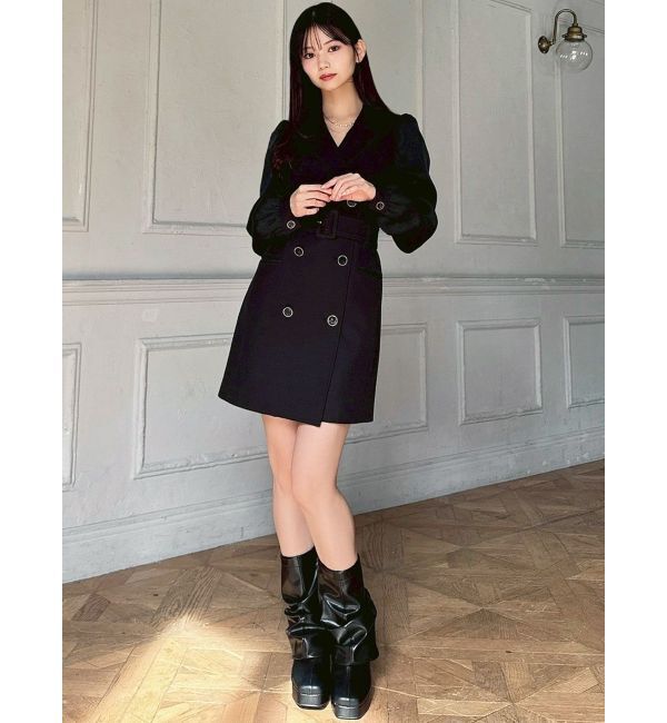 RESEXXY「スリーブシアーミニワンピース」|ワンピース|