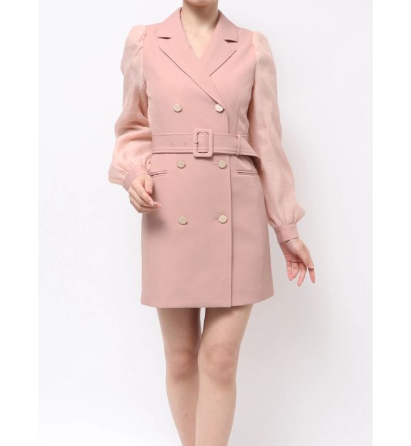 RESEXXY「スリーブシアーミニワンピース」|ワンピース|