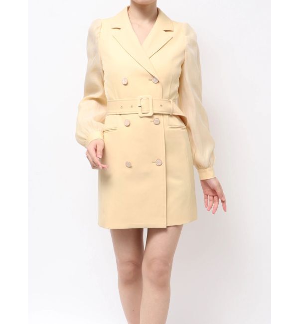 RESEXXY「スリーブシアーミニワンピース」|ワンピース|