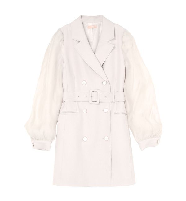 RESEXXY「スリーブシアーミニワンピース」|ワンピース|