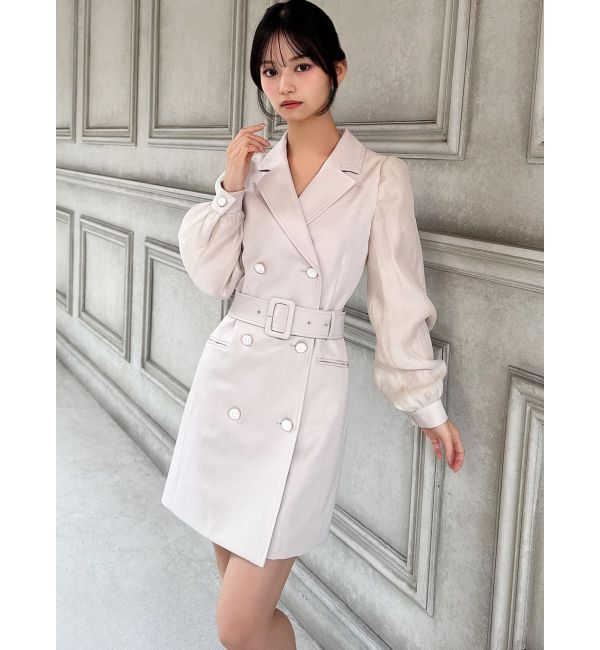 RESEXXY「スリーブシアーミニワンピース」|ワンピース|