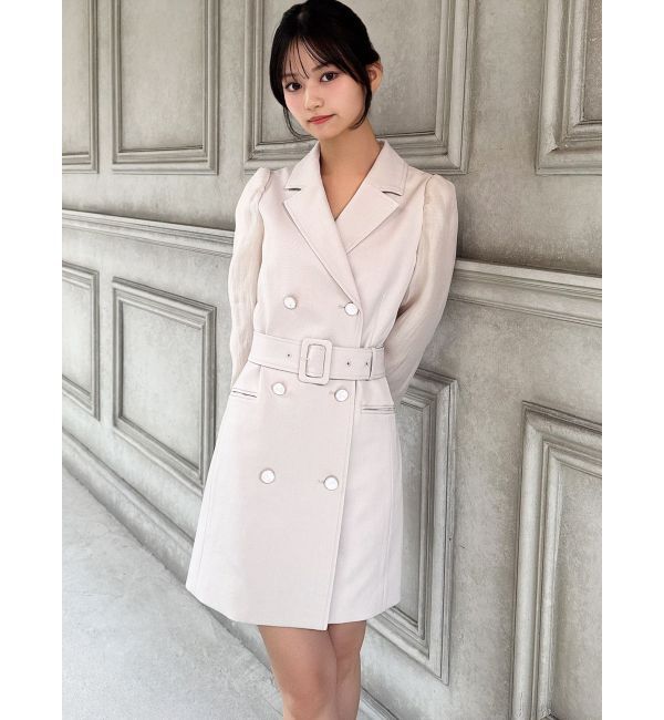 RESEXXY「スリーブシアーミニワンピース」|ワンピース|