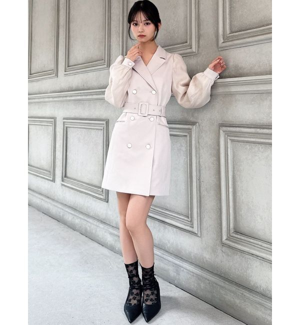 RESEXXY「スリーブシアーミニワンピース」|ワンピース|