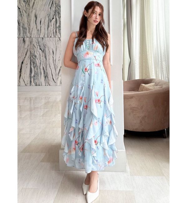 RESEXXY「【memorif.】フラワーラッフルアンサンブルキャミワンピース」|ワンピース|