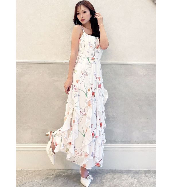 RESEXXY「【memorif.】フラワーラッフルアンサンブルキャミワンピース」|ワンピース|