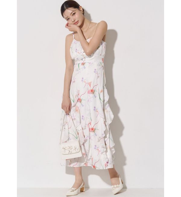 RESEXXY「【memorif.】フラワーラッフルアンサンブルキャミワンピース」|ワンピース|