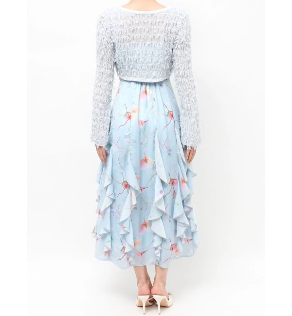 RESEXXY「【memorif.】フラワーラッフルアンサンブルキャミワンピース」|ワンピース|