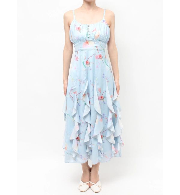 RESEXXY「【memorif.】フラワーラッフルアンサンブルキャミワンピース」|ワンピース|