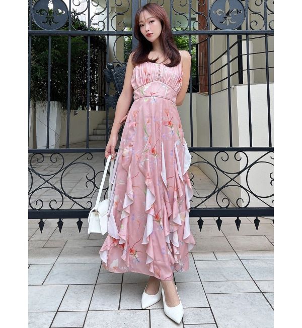 RESEXXY「【memorif.】フラワーラッフルアンサンブルキャミワンピース」|ワンピース|