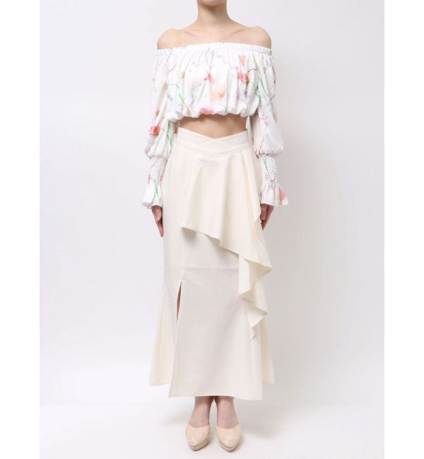 RESEXXY「【memorif.】フラワークロップドオフショルブラウス」|シャツ・ブラウス|