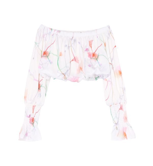 RESEXXY「【memorif.】フラワークロップドオフショルブラウス」|シャツ・ブラウス|