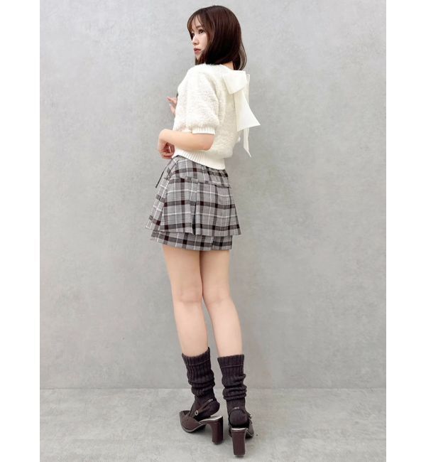 dazzlin「【セットアップ対応】レイヤードスカートパンツ」|スカート|