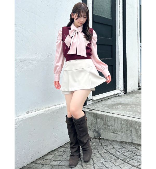 dazzlin「【セットアップ対応】レイヤードスカートパンツ」|スカート|