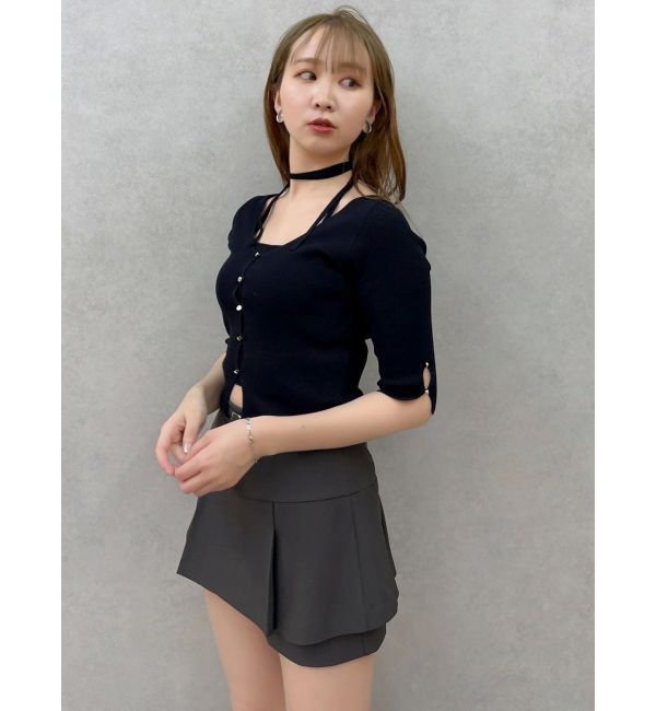 dazzlin「【セットアップ対応】レイヤードスカートパンツ」|スカート|