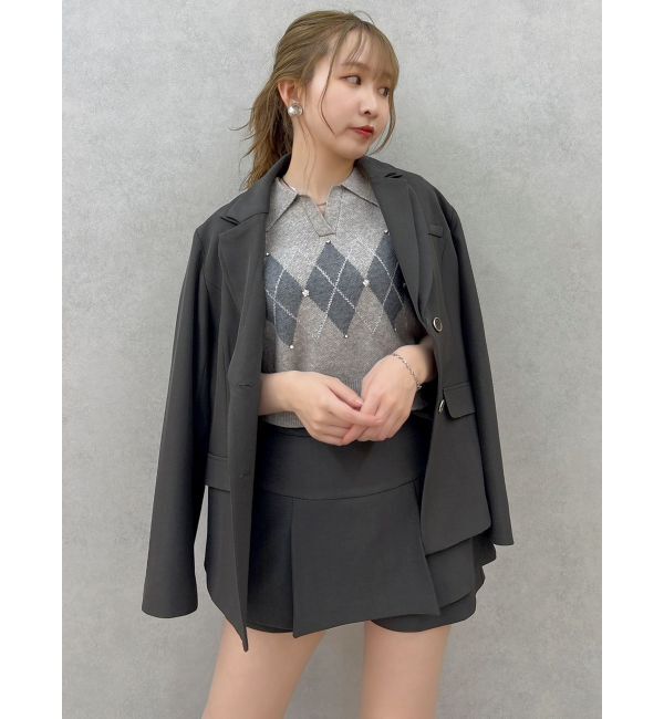 dazzlin「【セットアップ対応】レイヤードスカートパンツ」|スカート|