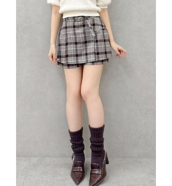 dazzlin「【セットアップ対応】レイヤードスカートパンツ」|スカート|ミックス