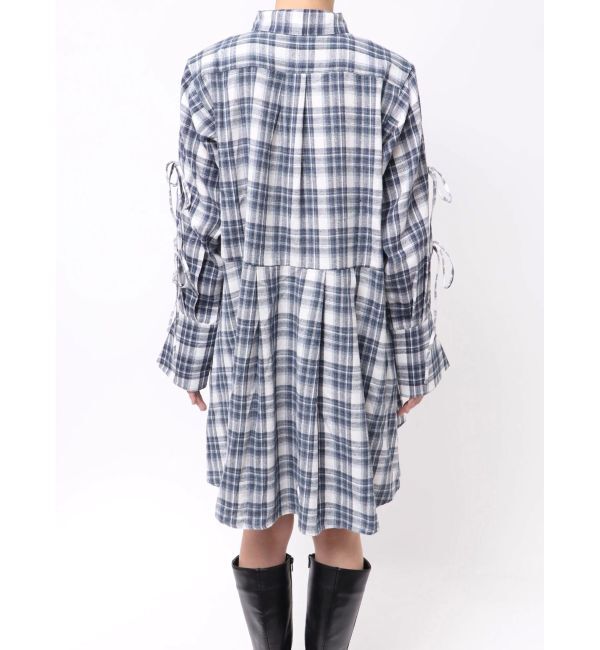 dazzlin「シャツイレフレアミニワンピース」|ワンピース|