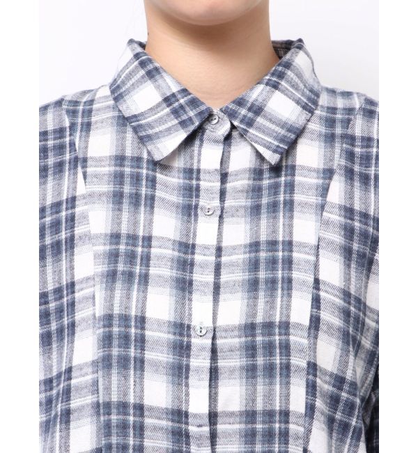 dazzlin「シャツイレフレアミニワンピース」|ワンピース|