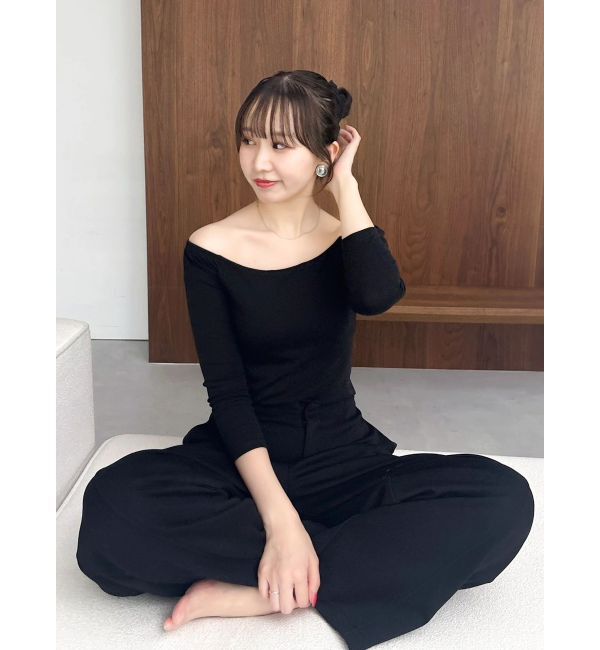 dazzlin「【吉田朱里】温感・セラミド加工カップインオフショルインナー」|インナー|