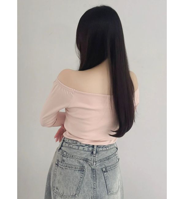 dazzlin「【吉田朱里】温感・セラミド加工カップインオフショルインナー」|インナー|