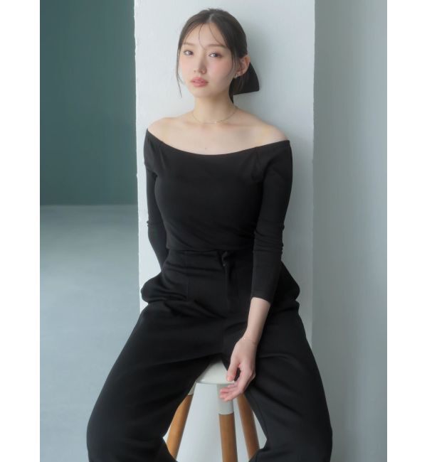 dazzlin「【吉田朱里】温感・セラミド加工カップインオフショルインナー」|インナー|