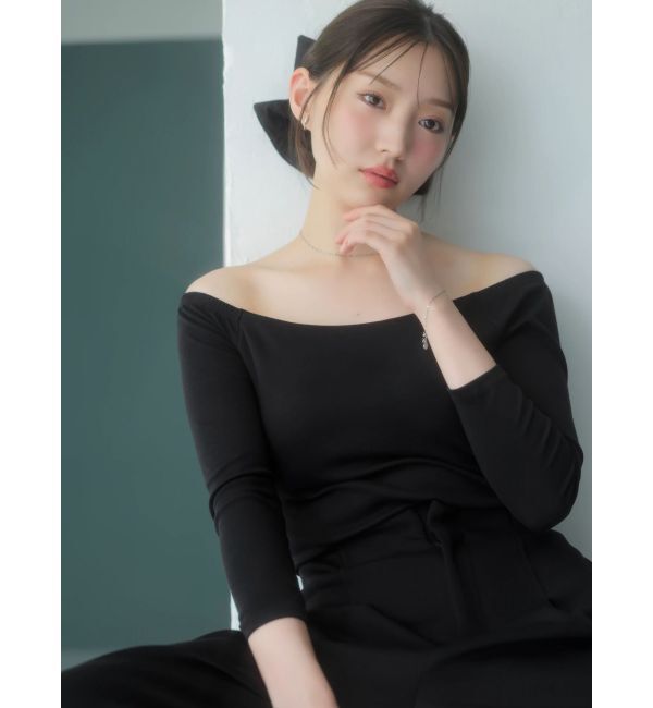 dazzlin「【吉田朱里】温感・セラミド加工カップインオフショルインナー」|インナー|