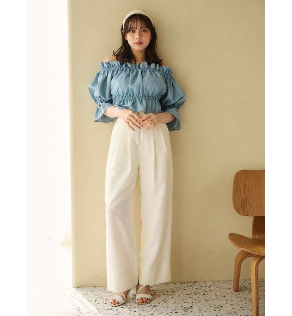 MERCURYDUO「ハイウエストコルセットパンツ」|その他|