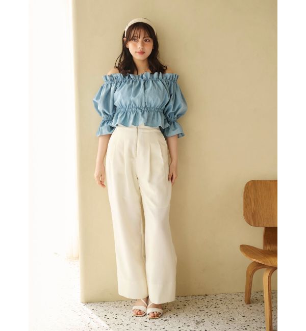 MERCURYDUO「ハイウエストコルセットパンツ」|その他|