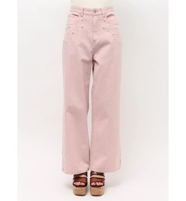 MERCURYDUO「パールデニムパンツ」|デニム|