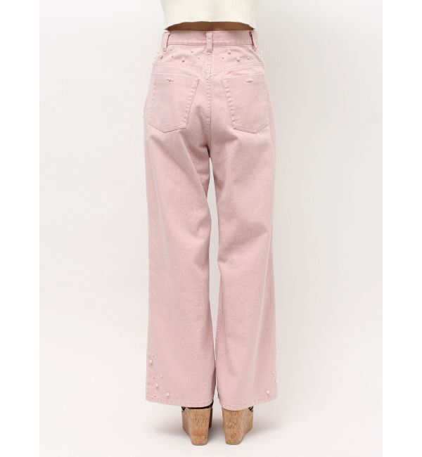 MERCURYDUO「パールデニムパンツ」|デニム|