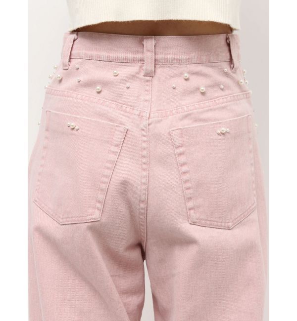 MERCURYDUO「パールデニムパンツ」|デニム|