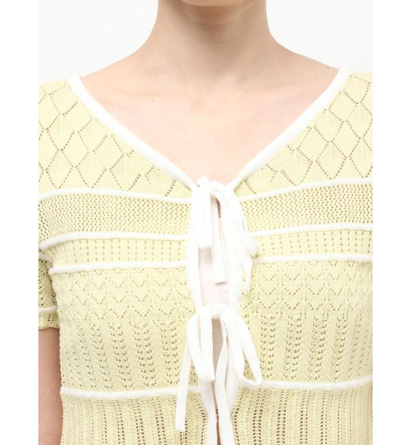 MERCURYDUO「クロシェ風ニットセットアップ」|ワンピース|