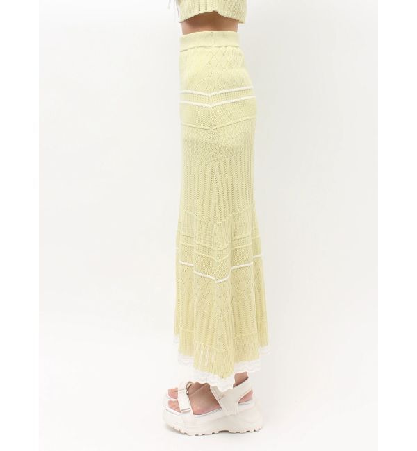 MERCURYDUO「クロシェ風ニットセットアップ」|ワンピース|