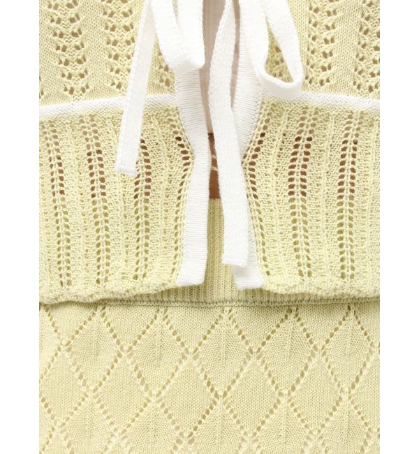 MERCURYDUO「クロシェ風ニットセットアップ」|ワンピース|