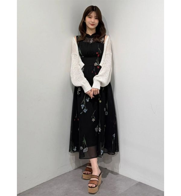 MERCURYDUO「スカシ編ミラメコンボレロカーディガン」|カーディガン|