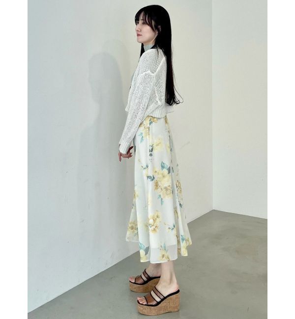 MERCURYDUO「スカシ編ミラメコンボレロカーディガン」|カーディガン|