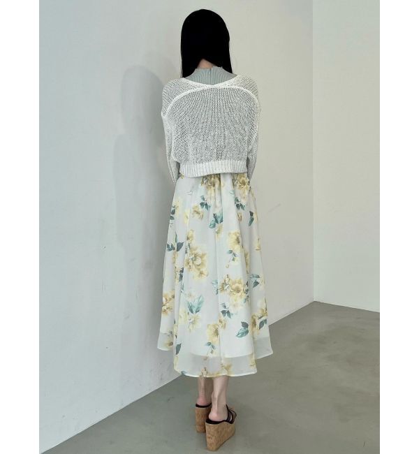 MERCURYDUO「スカシ編ミラメコンボレロカーディガン」|カーディガン|