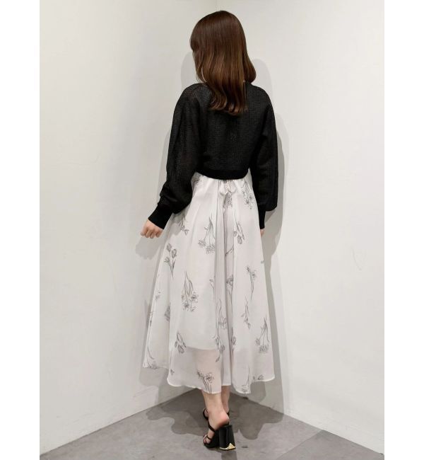 MERCURYDUO「スカシ編ミラメコンボレロカーディガン」|カーディガン|