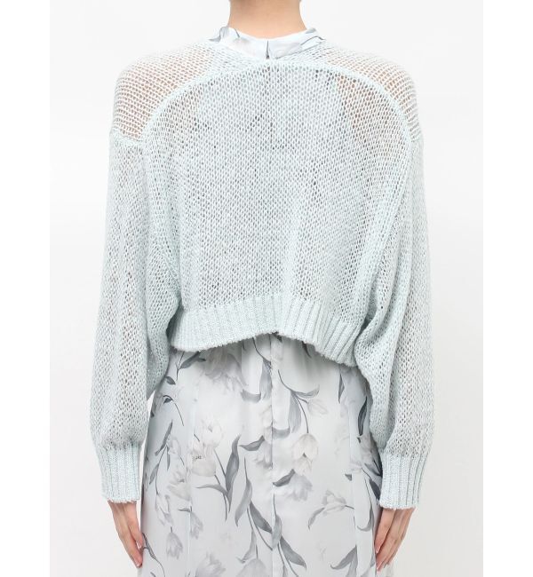 MERCURYDUO「スカシ編ミラメコンボレロカーディガン」|カーディガン|